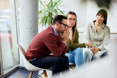 People,In,A,Group,Openly,Discussing,And,Supporting,Each,Other